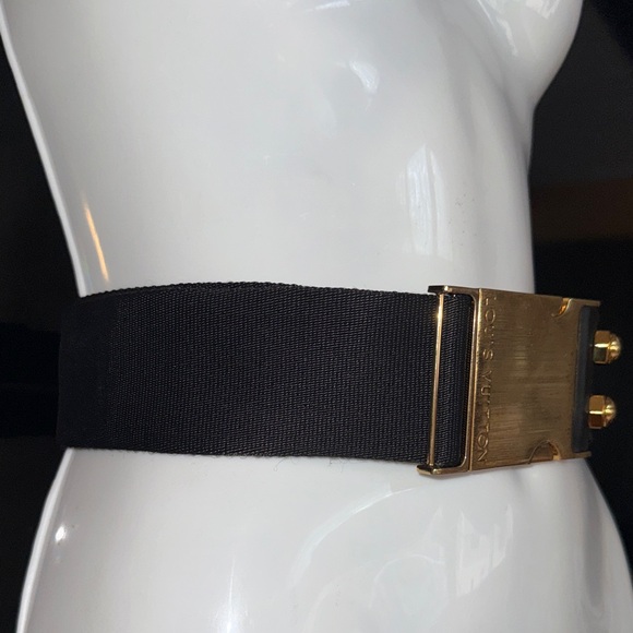 💫$ALE! VINTAGE/exclusive Louis Vuitton Black and Gold Belt Bag - Picture 12 of 14